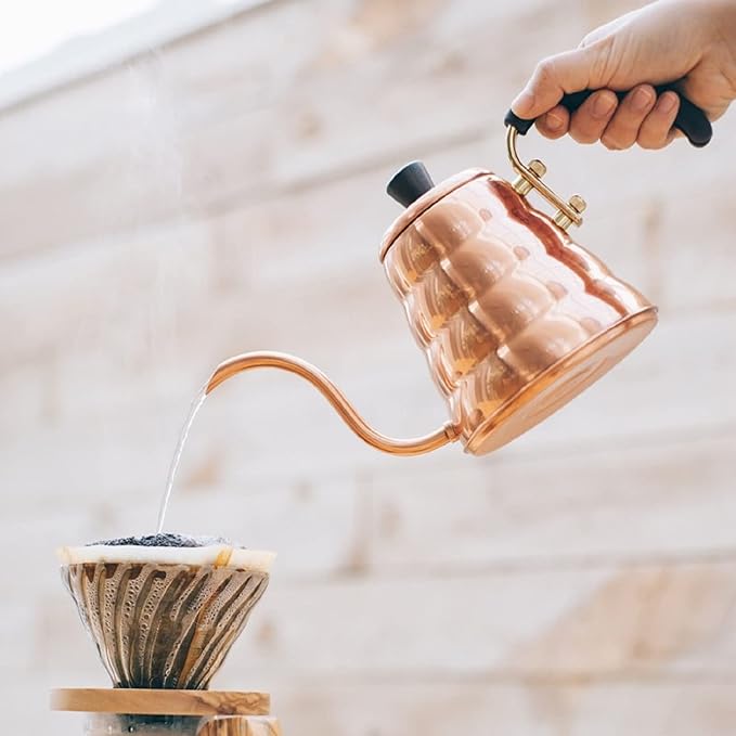 HARIO VKBR-90-CP Vono Copper Drip Kettle, Practical Capacity, 23.7 fl oz (700 ml), Made in Japan, Present, Gift, Gift