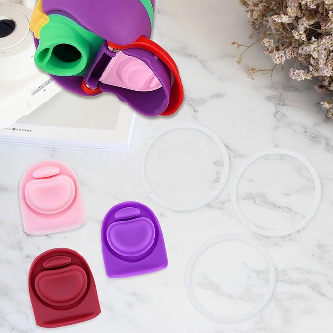 3 Sets Replacement Seal Stopper and O Ring Gasket Compatible with Owala FreeSip 24oz 32oz,Water Bottle Lid Insert Cap Rubber Seal Parts for Owala 16/19/24/32/40oz Mouth Piece Accessories Z3K12
