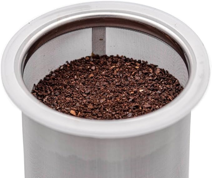 32oz Quart Cold Brew Coffee and Tea Maker Stainless Steel Filter for Mason Jars With Lid and 2 Silicone Seals (No Jar)