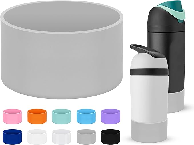 Mokoart Silicone Boot Compatible with Owala Kids Water Bottle 16/14 oz, Anti-Slip Rubber Bottom Protective Sleeve for Owala Kids FreeSip 16oz, Accessories for Owala Kids Flip 14oz