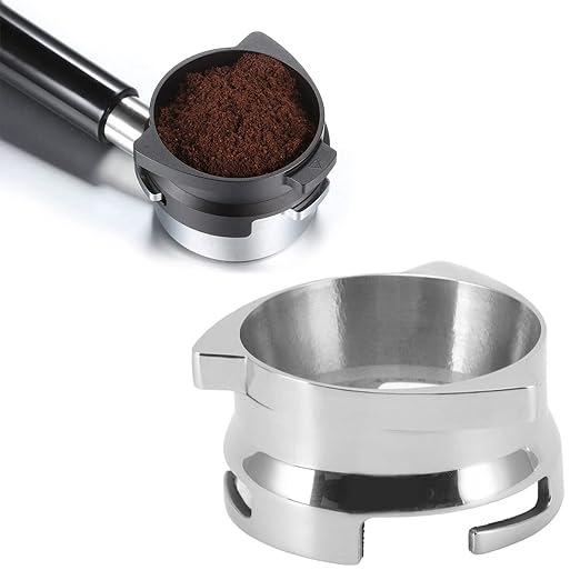 Coffee Dosing Funnel Stainless Steel Professional Grade Barista Tool Precise Ground Coffee Dispenser for Espresso Machines 54mm