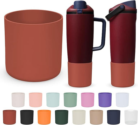 Silicone Higher Boot Compatible with Owala 30oz & 40oz FreeSip Sway Bottles & Tumblers, Large Protection Anti-slip Bottom Cover Sleeve for Freesip Sway Tumbler and Bottle