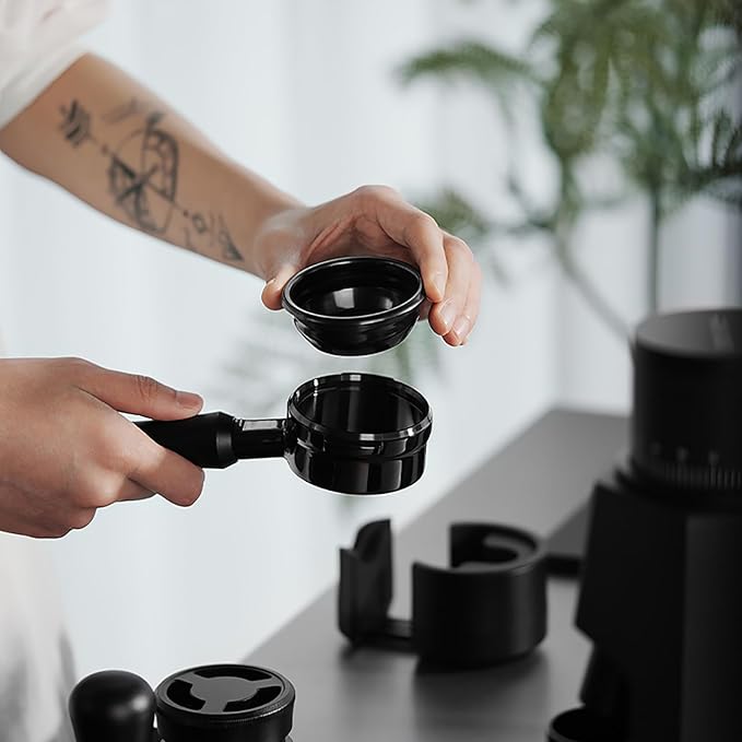 MHW-3BOMBER 58mm Bottomless Portafilter Fits Breville Dual Boiler, BES900XL, BES920XL, BES980XL, BES990BSS Espresso Machines, 2 Ears Portafilter with Filter Basket, Astra Portafilter, BP7035B-OS