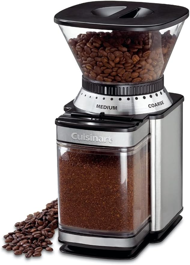 CUISINART Coffee Grinder, Electric Burr One-Touch Automatic Grinder with18-Position Grind Selector, Stainless Steel, DBM-8P1 & 12 Piece Cookware Set, MultiClad Pro Triple Ply, Silver, MCP-12N