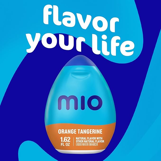 Mio Vitamins Liquid Water Enhancer, Orange Tangerine, 1.62 OZ, 7-Pack