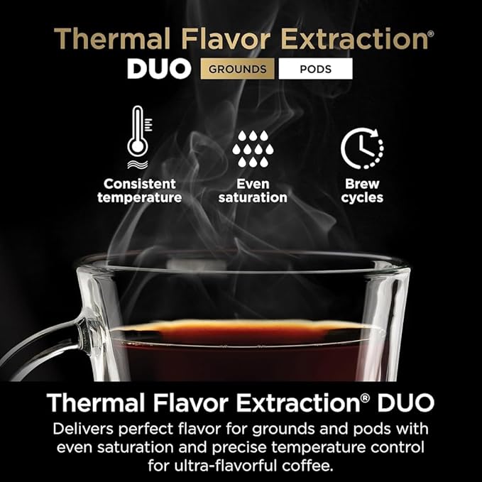 Ninja DualBrew Pro CFP101 Drip Coffee Maker – Hot & Iced, K-Cup Compatible, 3 Brew Styles, 60oz Reservoir – Black