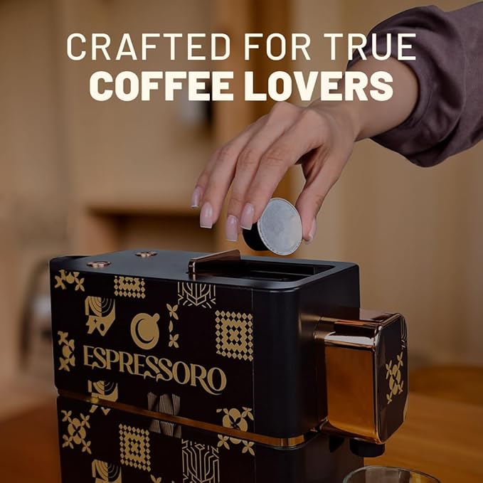 Espressoro 100 Organic Espresso Capsules - Variety Pack USDA Certified Premium Aluminum pods compatible with Nespresso Original line machines. Made in Italy.