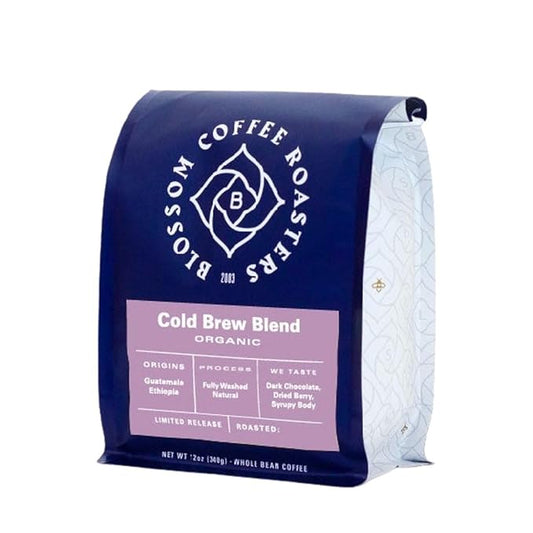Cold Brew Blend - Organic - Roasted by Blossom Coffee Roasters - Freshly Ground Coffee - 5 Pound Bag