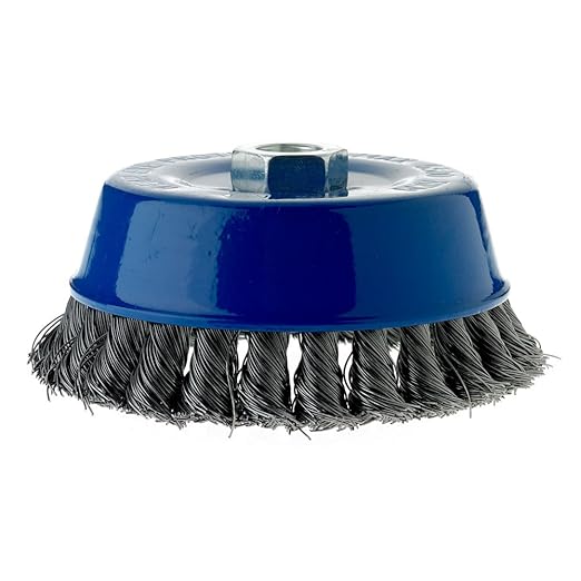 Mercer Industries 189080 - 5" x 5/8"-11 Knot Cup Brush, .020 Carbon Steel Wire