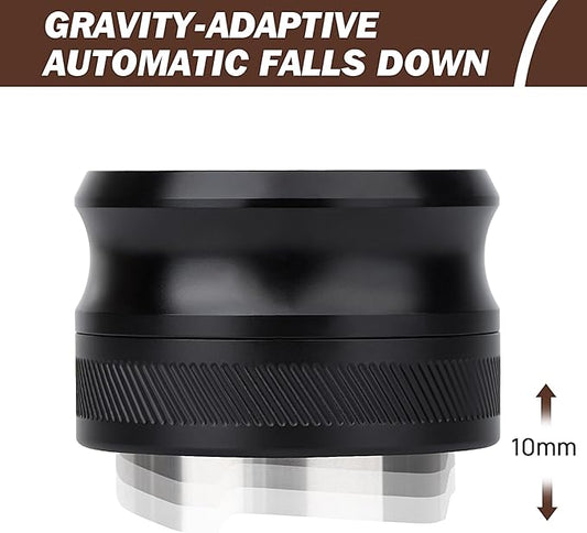 54mm Espresso Distribution Tool, Gravity Coffee Distributor,Adjustable Depth Espresso Tool, Barista Espresso Accessories, Compatible with 54mm Portafilter