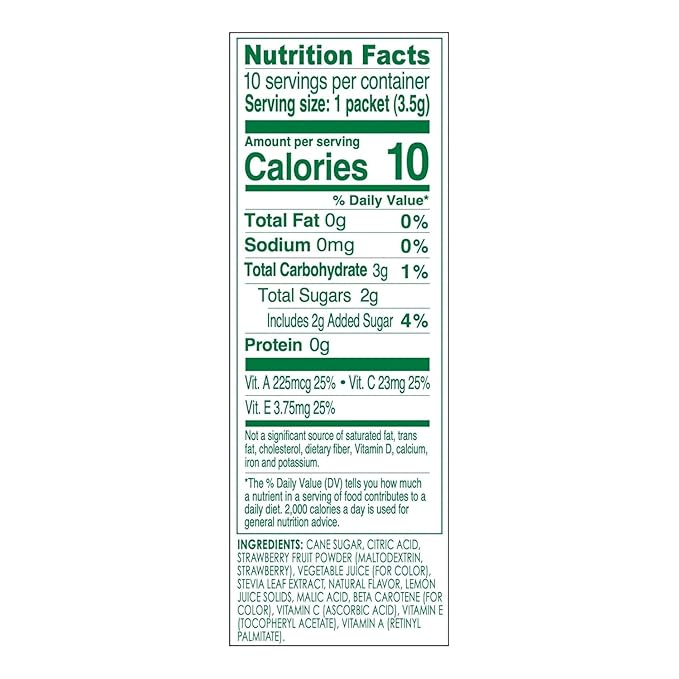 TRUE LEMON KIDS Strawberry Banana (10 Packets) – Hydration for Kids – No Artificial Sweeteners – Low Sugar Water Flavoring – Drink Mix for Kids – Powdered Drink Mix