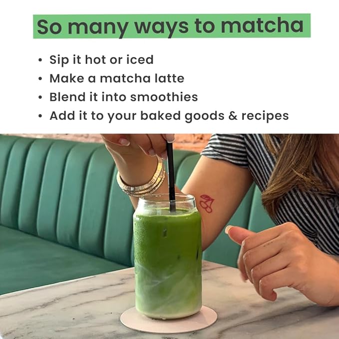 PureChimp Ceremonial Grade Matcha Powder 1.75oz. Pure Japanese Matcha Ceremonial Grade Tea, Shade-Grown in Kagoshima. Antioxidant-Rich Green Tea Powder for Lattes. Recyclable Glass Jar, Unsweetened
