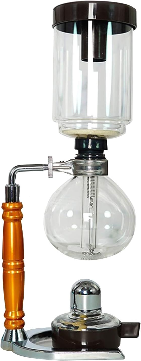 XAGMODSHN Japanese Siphon Coffee Maker Tea Siphon Pot Vacuum Coffeemaker Glass Type Machine Filter Glass Pot