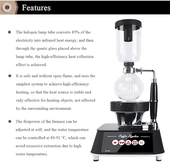 YUCHENGTECH Halogen Beam Heater Burner Syphon Coffee Heater Beam Heater for Coffee Syphon (220V)