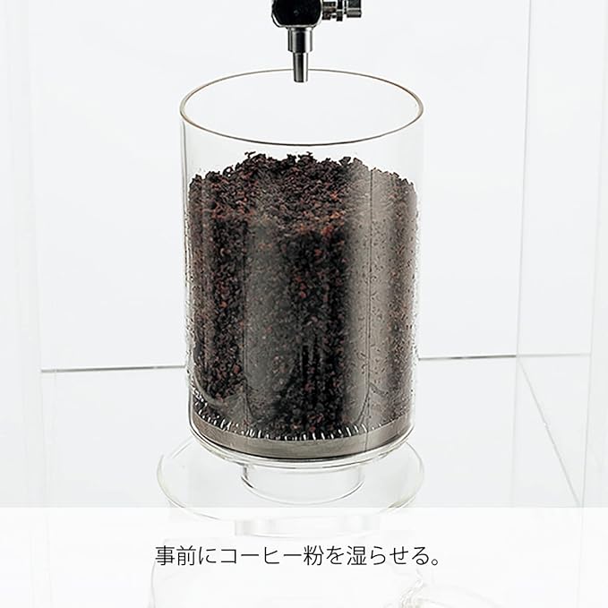 Hario WDCR-6 Water Dripper, Clear, Cold Brew Coffee, For 2 to 6 Cups