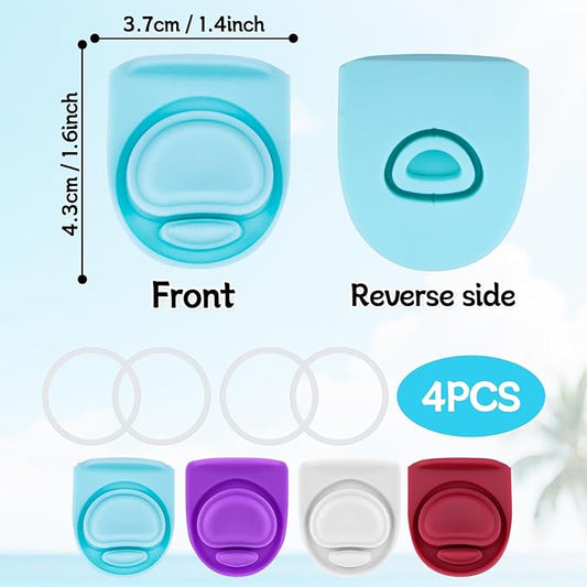 4 Sets Replacement Seal Gasket Stoppers for Owala Freesip Cap Mouth,Silicone O Sealing Ring Parts Water Bottle Top Lid Accessories for Owala Freesip 16/19/24/32/40oz（4 Colors 8）