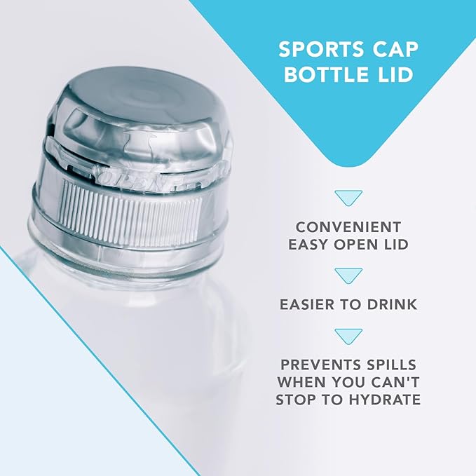 VOSS Premium Still Bottled Water - Pure, Crisp & Refreshing - BPA Free PET Plastic Water Bottles with Sports Cap for Easy, Spill-Free Drinking - Ideal for Gym, Running, Hiking - 500ml, Pack of 24