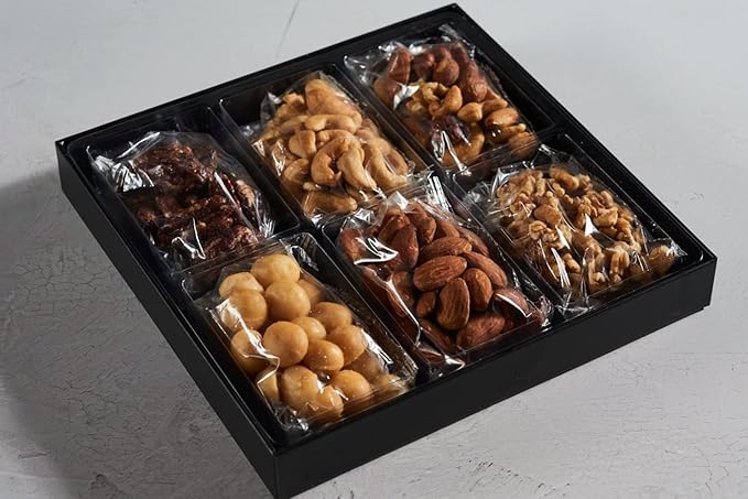 Nuts Gift Basket, Gourmet Snack Box, Gift Set For Birthday Party, Care Package, Sympathy, Healthy Gift, Gift for Men and Women. Kosher - Snackberry