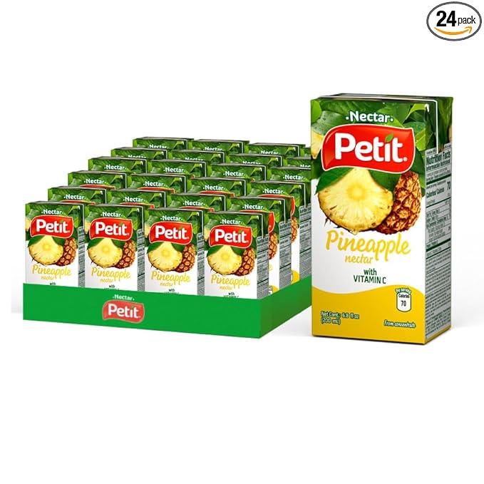 Petit Pineapple Nectar, 200 ml (Pack of 24) – Refreshing Tropical Fruit Beverage