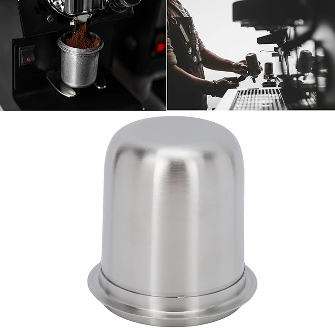 Stainless Steel Espresso Dosing Cup - 150ml, 58mm, 126g / 4.4oz, Hands Free, Universal, Inverted, Coffee Machine