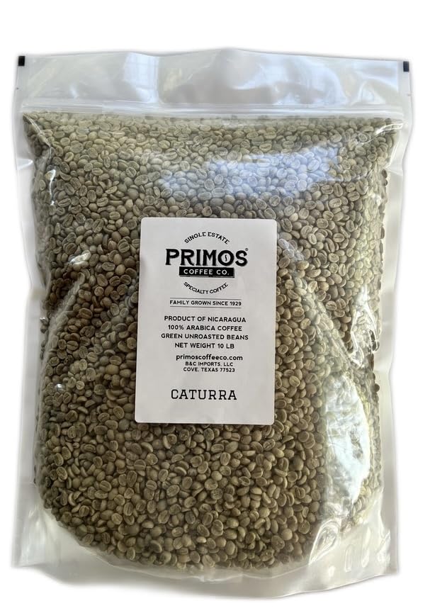 10 Lb, Single Origin Unroasted Green Coffee Beans, Specialty Grade From Single Nicaraguan Estate, Direct Trade (Caturra Varietal)