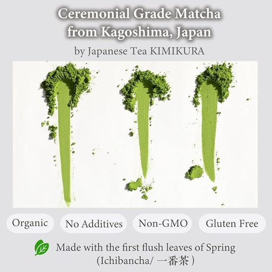ORGANIC CEREMONIAL Matcha Green Tea Powder from Kagoshima JAPAN | Japanese Tea KIMIKURA | Matcha KIMIKURA