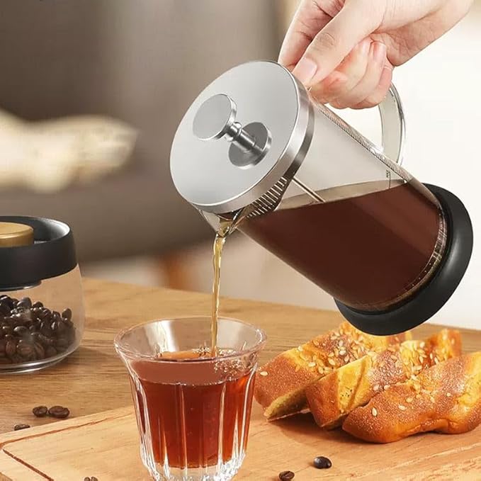 1.0L/34 oz Cold Brew Coffee Maker with Stainless Steel Filter and Airtight Lid, Cold Brew Pitcher with Durable Coffee Carafe Glass for Iced Tea & Cold Brew Maker (M 11.8oz)