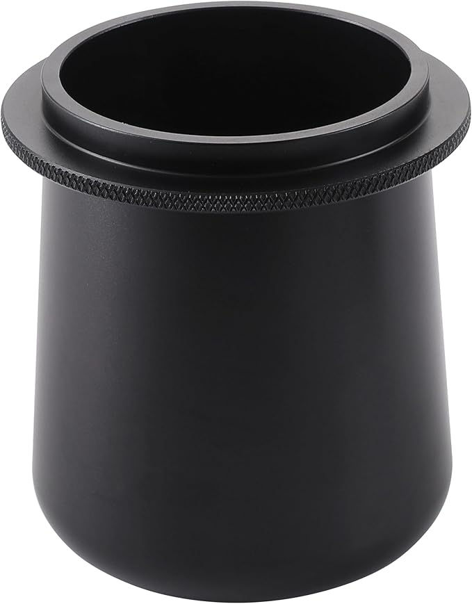 58mm Espresso Dosing Cup Compatible with Breville Rancilio, Gaggia, E61 Group Head Espresso Machine Coffee Dose Cup-Aluminum Black
