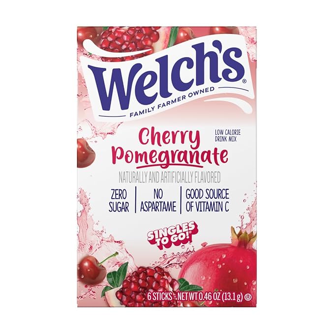 Welch's 5 Pack Variety - One of Each Flavor - Orange Pineapple, Cherry Pomegranate, Grape, Strawberry Peach, and Passion Fruit - Singles To Go