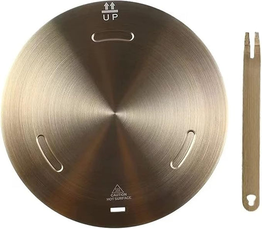 Heat Diffuser Plate for Gas Electronic Stove, Softifund Cooking Induction Adapter Simmer Plate with Remove Handle for Milk Coffee Cookware 7.9inch, Defrosting Tray for Frozen Meat