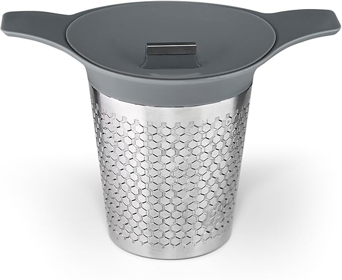 Tea Basket For Loose Tea Loose Leaf Tea Steeper For Loose Leaf Tea Stainless Tea Infuser Fine Mesh Tea Infuser Tea Filter Strainer Tea Diffusers For Loose Tea Brewer (Bee Still)
