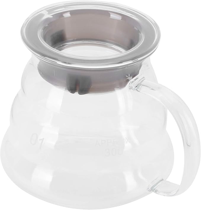 Yosoo Health Gear Glass Coffee Server, Practical Transparent Coffee Carafe for Bar Kitchen Counter, with Smooth Inner Surface and Glass Material (300ml)