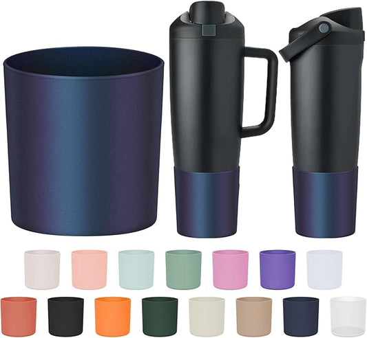 Silicone Higher Boot Compatible with Owala 30oz & 40oz FreeSip Sway Bottles & Tumblers, Large Protection Anti-slip Bottom Cover Sleeve for Freesip Sway Tumbler and Bottle