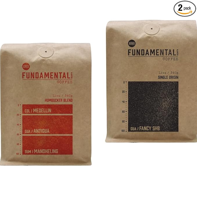 Bean Box Sampler - Roasted by Fundamental Company, 2-Pack, Whole Bean Coffee, Gourmet Coffee