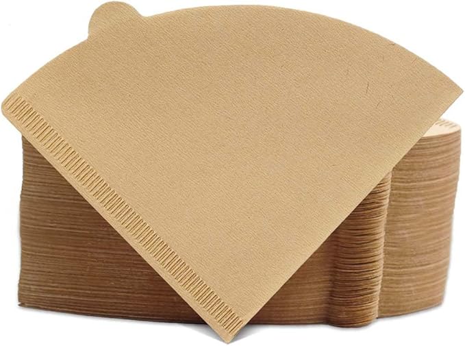 Cone Coffee Filters Size 02, 200 Count 1-4 Cups Unbleached V02 Disposable Coffee Filter Paper, Compatible with Conical Shaped Pour Over Coffee Dripper and Drip Coffee Maker