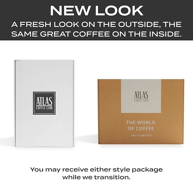 Atlas Coffee Club World of Coffee Discovery Set - Gourmet Coffee Gift Sampler - 8-Pack Variety Box of the World’s Best Single Origin Coffees - Freshly Ground Coffee