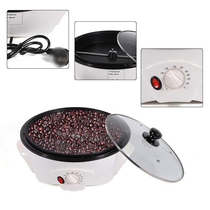 1.5Kg 1.2KW Electric Coffee Roaster Household Bean Roasting Machine 110 V, Coffee Roasters for Home Use