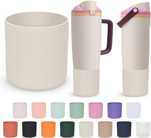 Silicone Higher Boot Compatible with Owala 30oz & 40oz FreeSip Sway Bottles & Tumblers, Large Protection Anti-slip Bottom Cover Sleeve for Freesip Sway Tumbler and Bottle