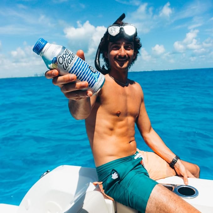 Open Water Still 16oz bottles (1 cases, 12 bottles) - Sustainable Aluminum Bottled Still Water With Electrolytes - 7.0 pH Balanced BPA-Free Ultra-Purified Water