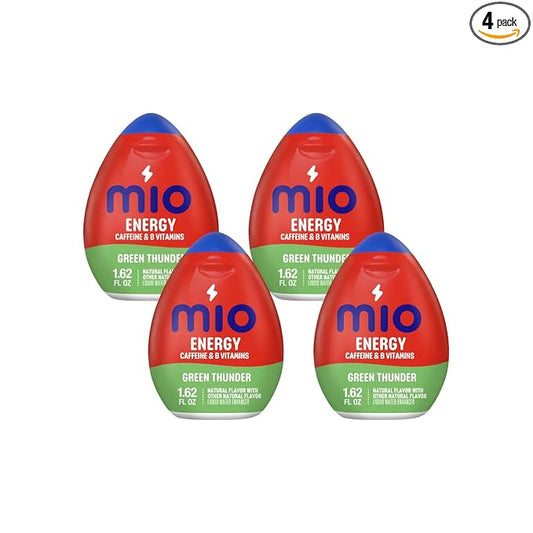 MiO Green Thunder Liquid Water Enhancer 1.62 Fl Oz (Pack of 4)