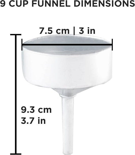 GROSCHE Milano Moka pot funnel filter 9 CUP size funnel filter replacement part for aluminum stovetop espresso maker Greca moka espresso coffee maker