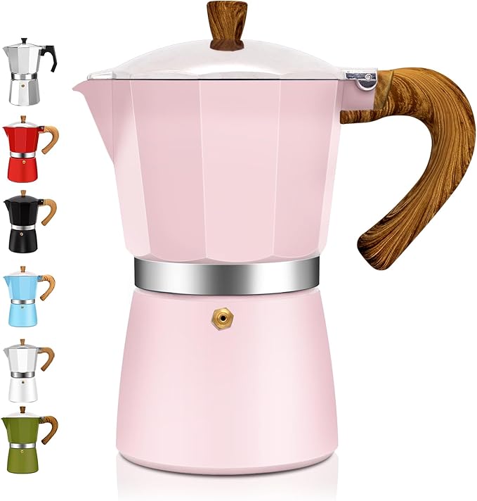 12 Cup Aluminum Espresso Stovetop Moka Pot Express Coffee Maker Percolator Italian Classic Mocha Coffee Machine for Italian and Cuban Cafe Brewing for Home & Camping 600ml 20oz