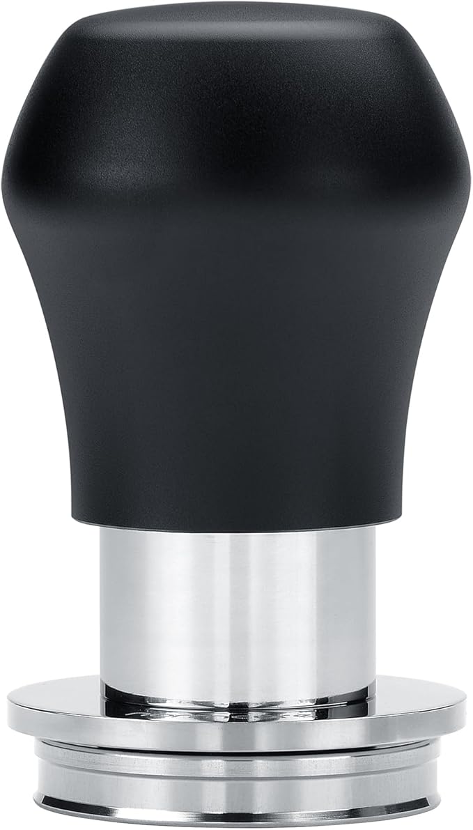 Normcore 39mm Coffee Tamper V4.1 Mini, Spring-Loaded with Click Feedback, 304 Stainless Steel Flat Base, Compatible withFlair Classic Signature, Black