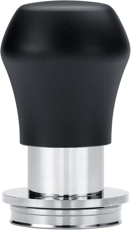 Normcore 39mm Coffee Tamper V4.1 Mini, Spring-Loaded with Click Feedback, 304 Stainless Steel Flat Base, Compatible withFlair Classic Signature, Black