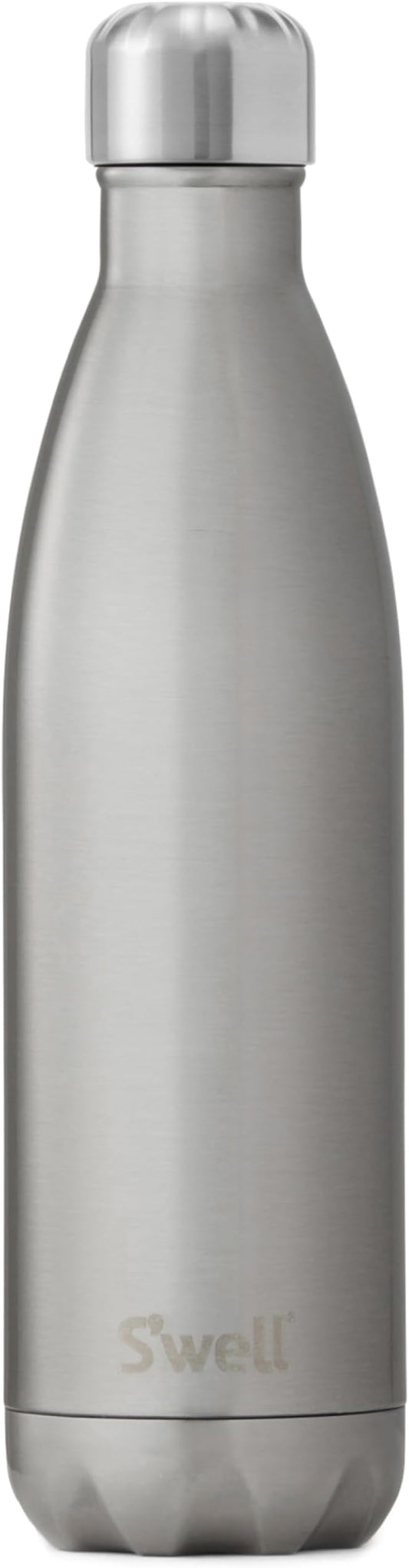 S'well Stainless Steel Water Bottle, 25oz, Silver Lining, Triple Layered Vacuum Insulated Containers Keeps Drinks Cold for 48 Hours and Hot for 24, BPA Free, Perfect for On the Go