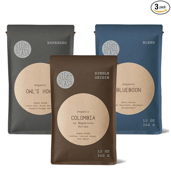 Bean Box Sampler - Roasted by Sightglass, 3-Pack, Whole Bean Coffee, Gourmet Coffee