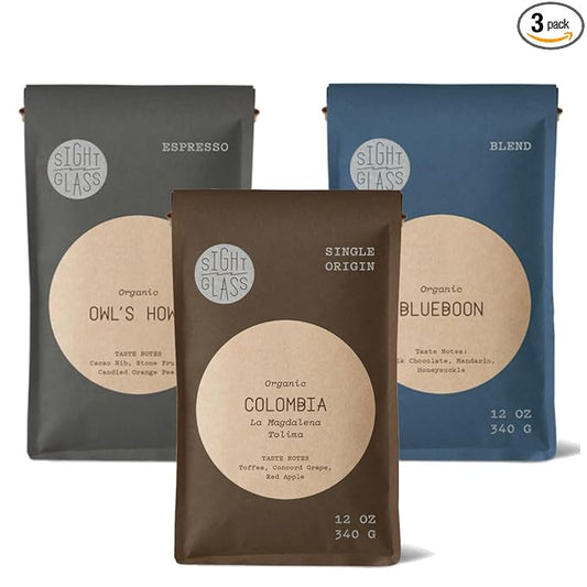 Bean Box Sampler - Roasted by Sightglass, 3-Pack, Whole Bean Coffee, Gourmet Coffee