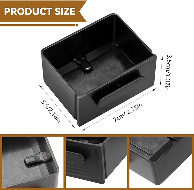 MS-624312 Drip Tray Replacement for Expresso Nespresso Essenza Mini XN110 Coffee Machine, Coffee Drip Tray Compatible with Krups Essence Mini Nespresso XN1101 XN1108 XN110B, Easy to Install and Clean