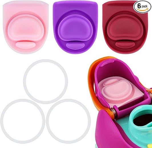 3 Sets Replacement Seal Stopper and O Ring Gasket Compatible with Owala FreeSip 24oz 32oz,Water Bottle Lid Insert Cap Rubber Seal Parts for Owala 16/19/24/32/40oz Mouth Piece Accessories Z3K12