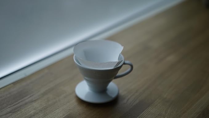 Hario V60 Paper Coffee Filter, Size 01, White, 100ct Box